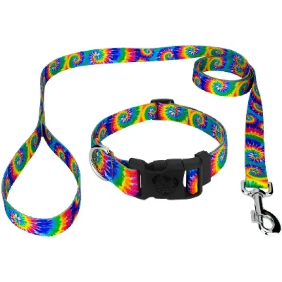 Country Brook Petz Deluxe Classic Tie Dye Dog Collar and Leash image {6}