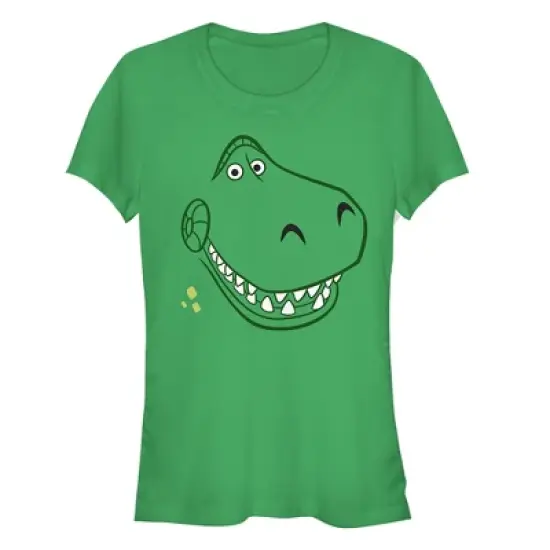 Junior's Toy Story Grinning Rex Face T-Shirt image {2}