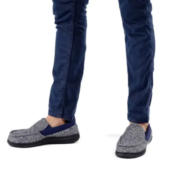 RockDove Men's SILVADUR Tweed Memory Foam Moc Slipper image {6}