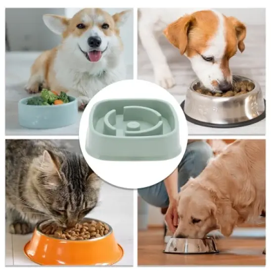 Unique Bargains Lightweight Non-Skid Water Dog Bowl 1 Pc image {3}