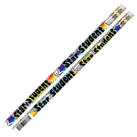 Musgrave Pencil Company Musgrave Star Student Motivational Pencils Pack of 144 (MUS1378G) image {1}