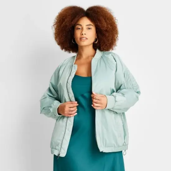 Women's Oversized Bomber Jacket - A New Day&trade; image {3}
