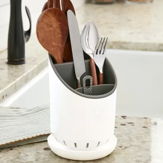 The Lakeside Collection Cutlery Holder with Drip Tray image {7}