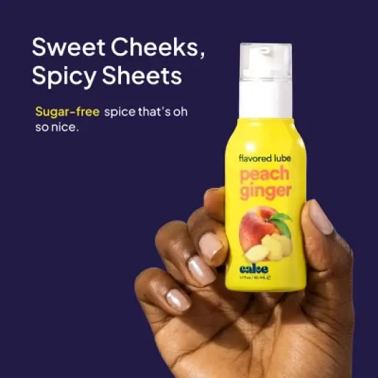 Hello Cake Peach Ginger Flavored Personal Lubricant - 1.7 fl oz image {5}
