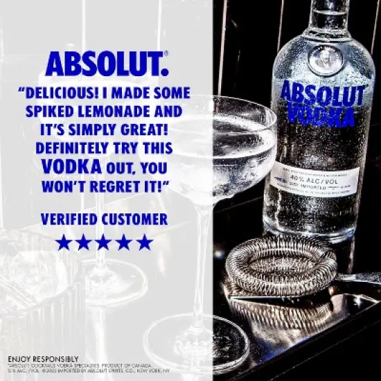 Absolut Vodka - 1.75L Bottle image {2}