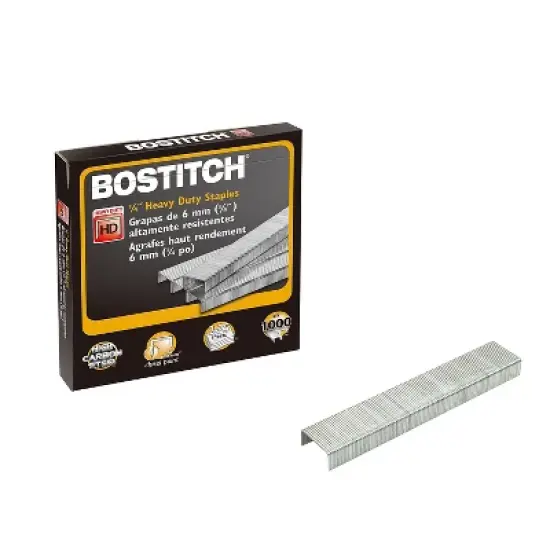 Stanley Bostitch Premium Heavy Duty Staples 0.25" Leg Length 1000/Box (SB351/4-1M) 104554 image {4}