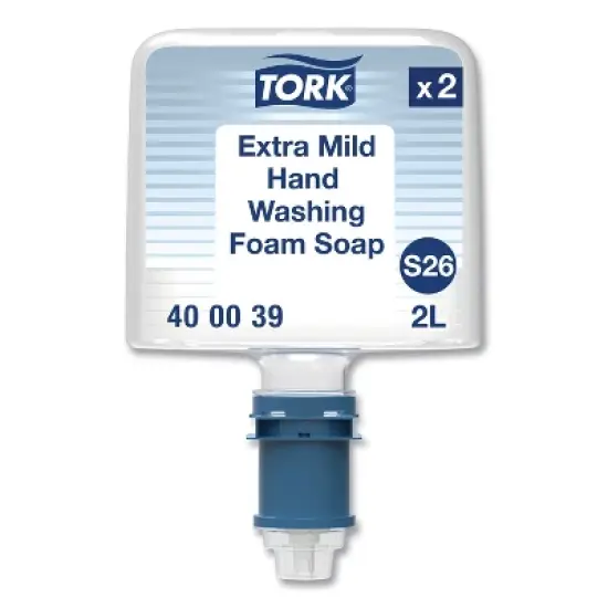 Tork Mild Foam Soap S26 Refill, Unscented, 2 L, 2/Pack image {6}