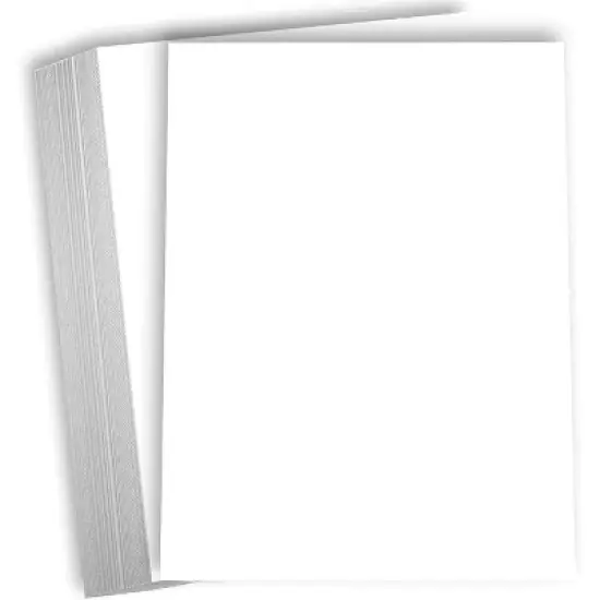 Hamilco White Cardstock Thick Paper 8 1/2 x 11" Heavy Weight 130 lb Cover Card Stock - 50 Pack image {6}