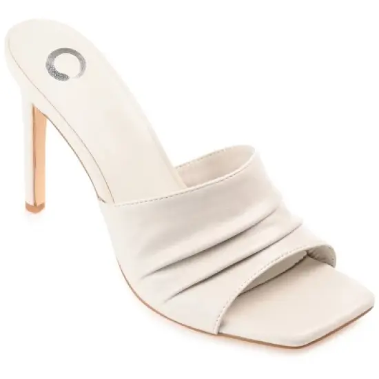 Journee Collection Womens Camber Tru Comfort Foam Open Toe High Stiletto Pumps image {11}