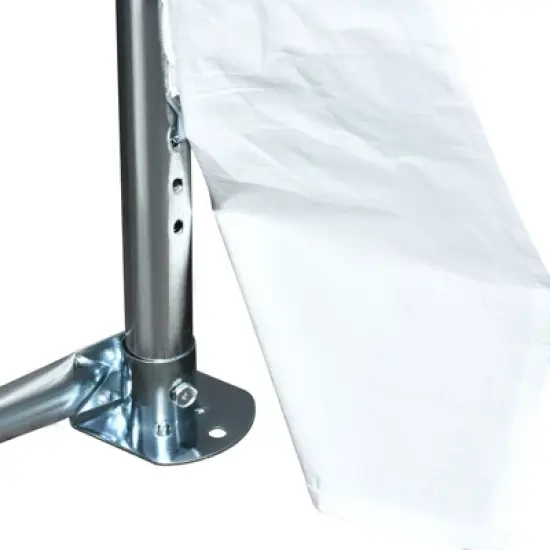 Outsunny 20' x 40' Large Outdoor Carport Canopy Party Tent with Removable Protective Sidewalls & Versatile Uses, White image {4}