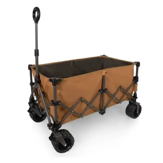 Oniva Wilderness All Terrain Outdoor Folding Wagon - Brown/Gray image {7}