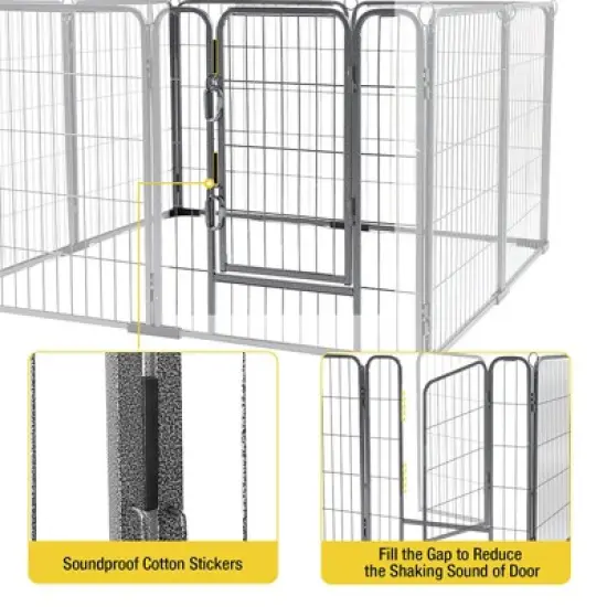 Aivituvin 31"H/39"H Dog Exercise Pen | Outdoor&Indoor Portable Pet Puppy Playpen-AIR50 AIR51 image {6}