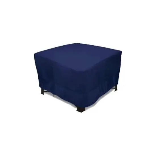 Eevelle 52" Meridian Square Table Fire Pit Cover Navy Blue image {9}