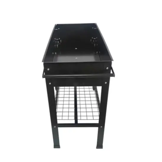 Mobile Metal Raised Garden Bed Cart with Legs, Elevated Tall Planter Box with Wheels image {5}