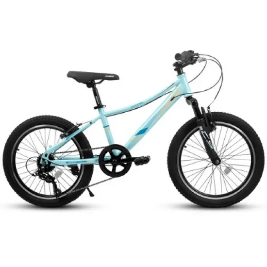 RISOKEYS 20 inch 21 Speed Children's Mountain  Bicycle, Shock Absorbing Front Fork & V - brakes,Boys and Girls Kids Bike for Outdoor Adventure image {5}
