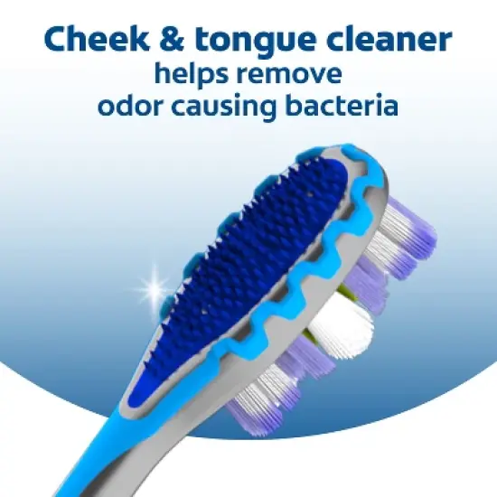 Colgate 360 Advanced Floss-Tip Manual Toothbrush - Medium image {5}