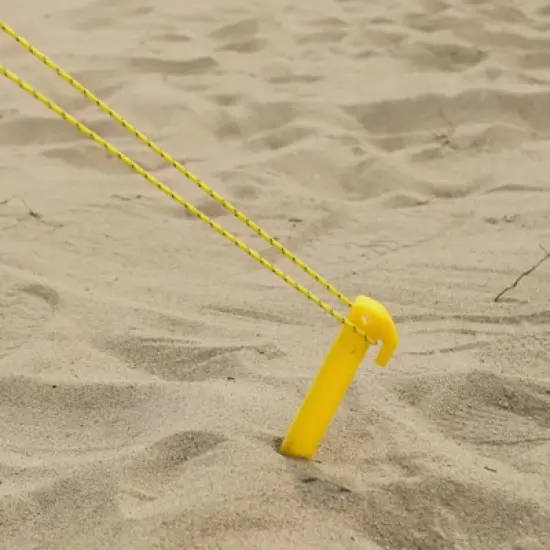 Beach Tent, Sun Shelter with Sand Pegs, Stability Poles, Beach Umbrella with Portable Carry Bag image {5}