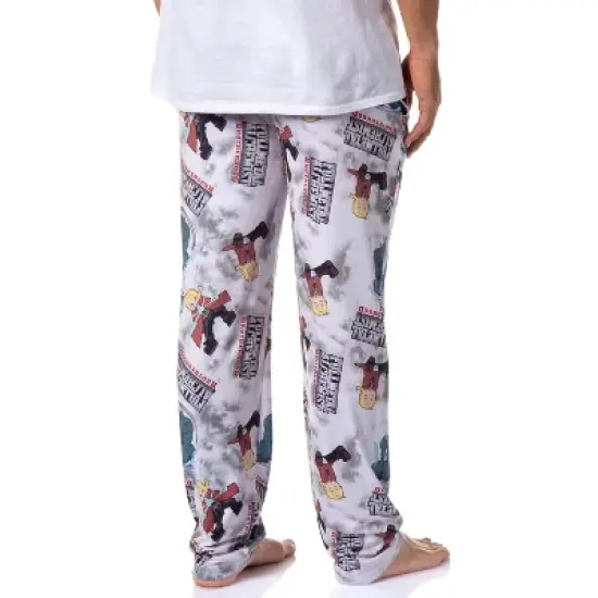Fullmetal Alchemist Anime Men's Edward Alphonse and Title AOP Pajama Pants image {3}