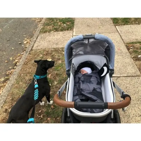 7AM Enfant Nido Cloud Blanket Wrap - Heather Gray - Large image {8}