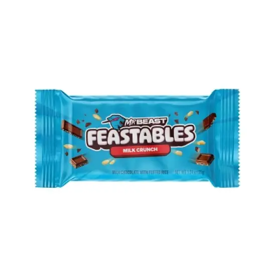 Feastables MrBeast Bar Milk Chocolate Crunch Candy 35g image {3}