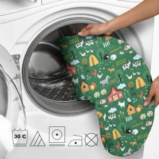 Boppy Original Support Nursing Pillow Cover - Green Farm image {5}