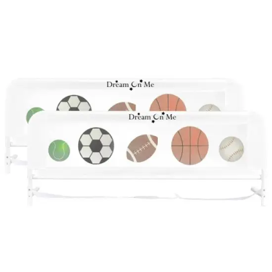 Dream On Me Adjustable Mesh Bedrail Double Pack image {6}