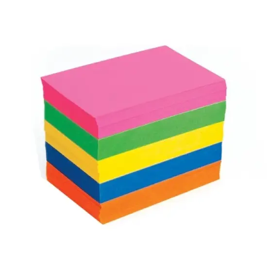 Hygloss Bright Flash Cards, 2" x 3", 100 Per Pack, 12 Packs image {2}