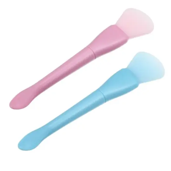 Unique Bargains Silicone Face Mask Brushes Face Mask Applicator Brushes Soft Silicone Brushes 2Pcs image {4}