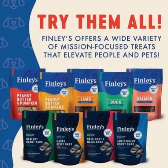 Finley's All Natural Peanut Butter & Pumpkin Flavor Dog Treat Crunchy Biscuits image {6}
