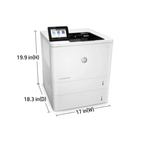 HP LaserJet Enterprise M611x Laser Printer, Black And White Mobile Print Up to image {6}
