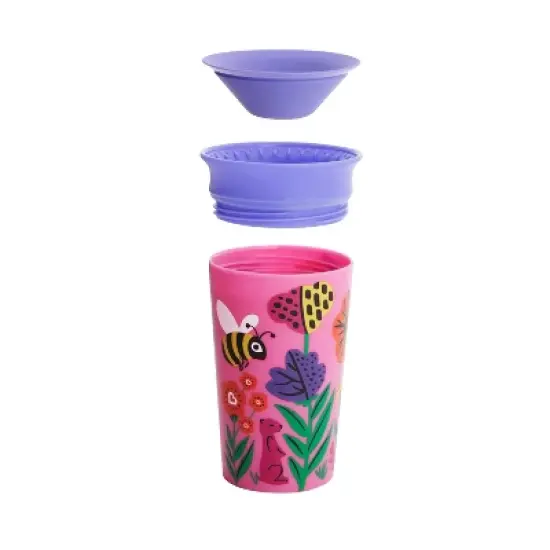Munchkin Miracle 360&deg; Wild Love Sippy Cup - 2pk - 9oz Total Lemur/Bee image {2}