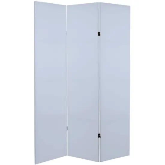 6" Double Sided Canvas Room Divider - Oriental Furniture image {5}