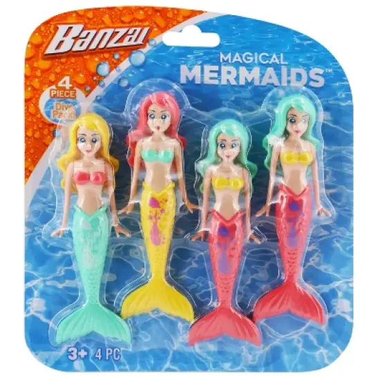 Banzai: Dive Mermaids 4pc Colors May Vary image {5}