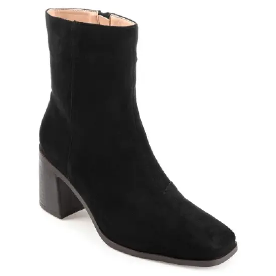 Journee Collection Womens Sloann Tru Comfort Foam Inside Zip Stacked Heel Booties image {9}