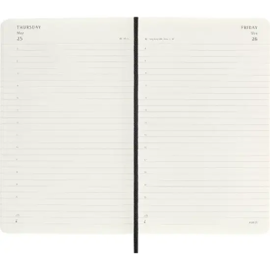 Moleskine 2023 Planner Daily 18 Month Large Soft Cover Black image {3}