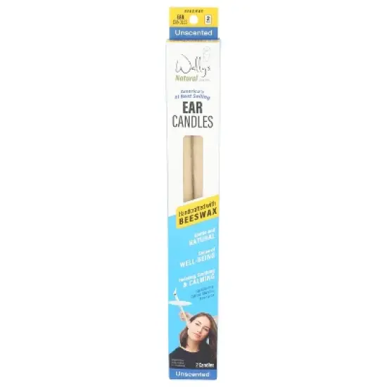 Wally's Natural Ear Candles Beeswax - Unscented - 2pk image {11}