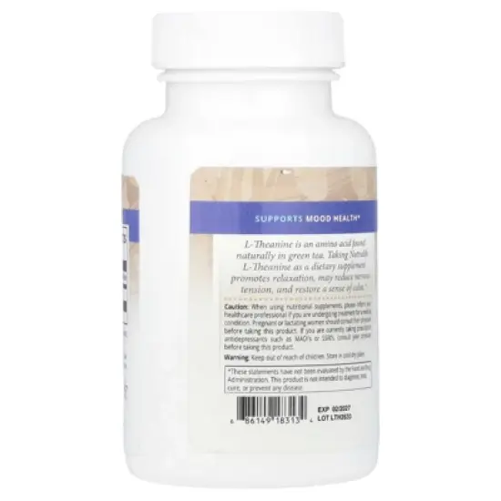 NutraLife L-Theanine, 200 mg, 60 Capsules image {2}