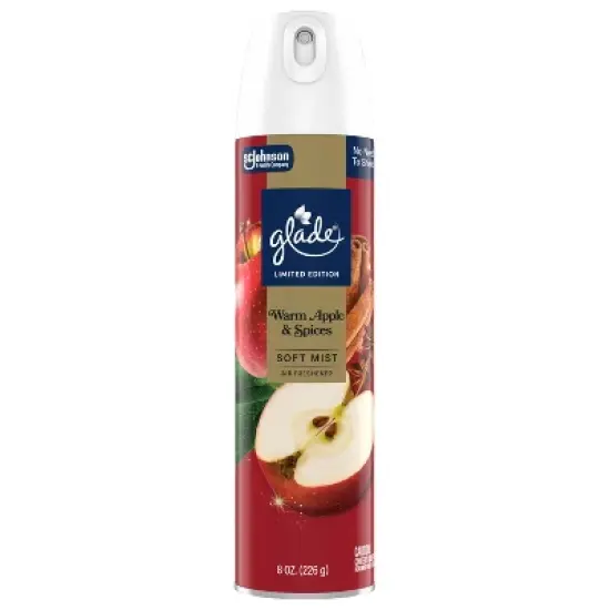 Glade Compressed Gas Air Freshener Aerosol - Warm Apple & Spices - 8oz image {3}