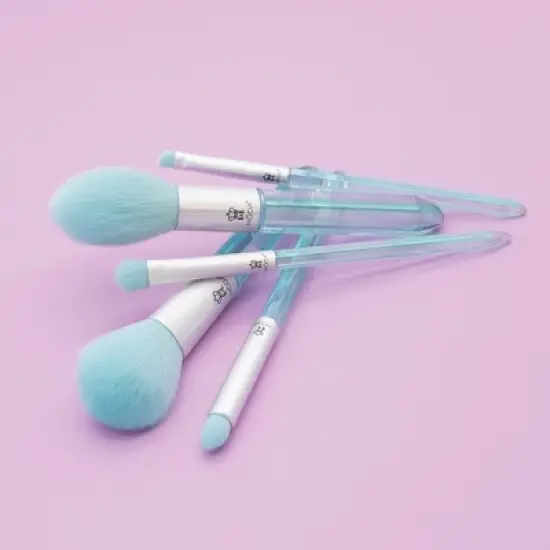 MODA Brush Mythical Crystal 5pc Makeup Brush Set, Includes Powder, Shadow, and Smoky Eye Makeup Brushes image {3}