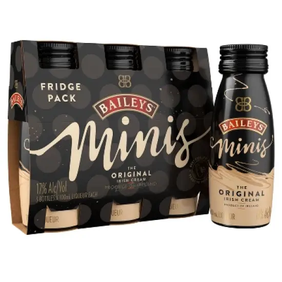 Baileys Irish Cream Liqueur Minis - 3pk/100ml Bottles image {7}