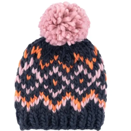 Shiraleah Lee Blue and Pink Knit Beanie image {1}