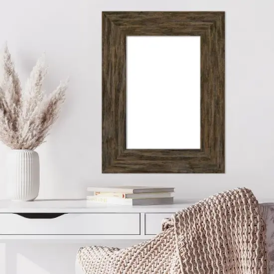 Amanti Art Fencepost Brown Framed Dry Erase Magnetic Board image {7}