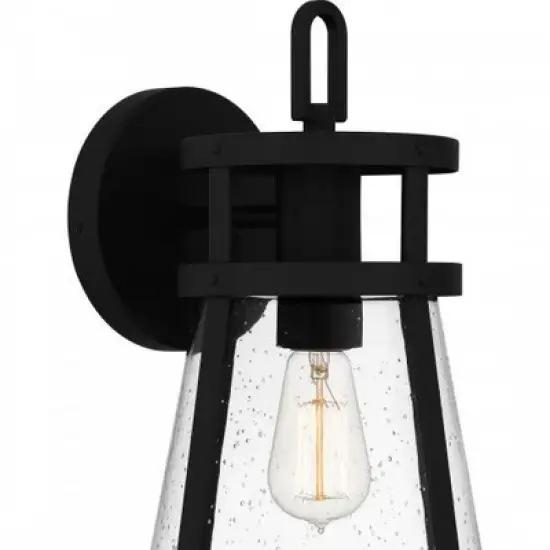 Quoizel Lighting Barber 1 - Light Sconce in  Matte Black image {1}