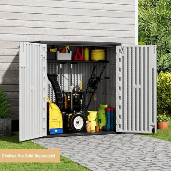 Decksplore Outdoor Storage Cabinet Multi-functional Storage Cabinet Storage Box Waterproof Outdoor Storage Shed image {2}