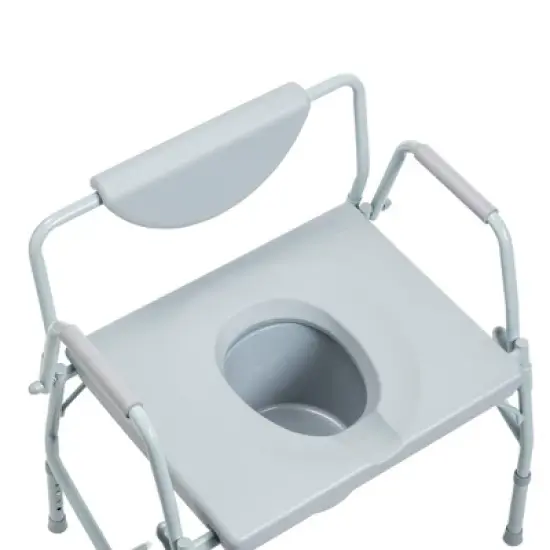 Drive Medical Bariatric Drop Arm Bedside Commode Chair image {6}