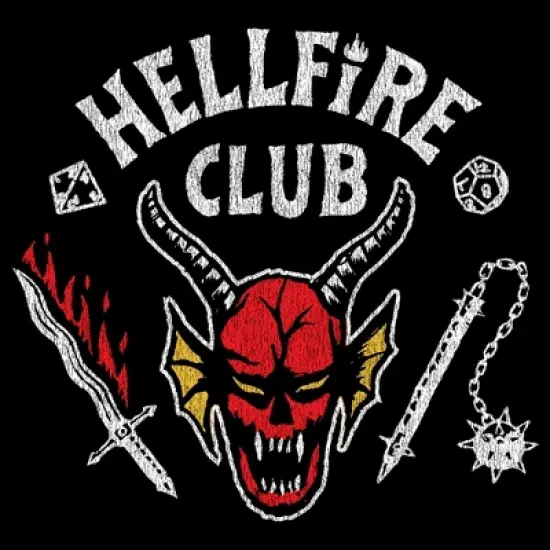 Men's Stranger Things Hellfire Club Costume T-Shirt image {1}