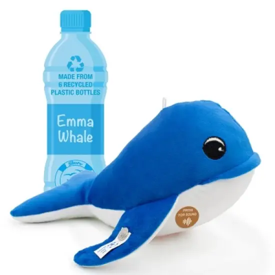 Emma The Whale 12" Stuffed Plush Toy w/ Authentic Animal Sounds image {2}