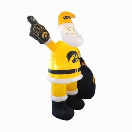 NCAA Iowa Hawkeyes Inflatable Santa image {1}