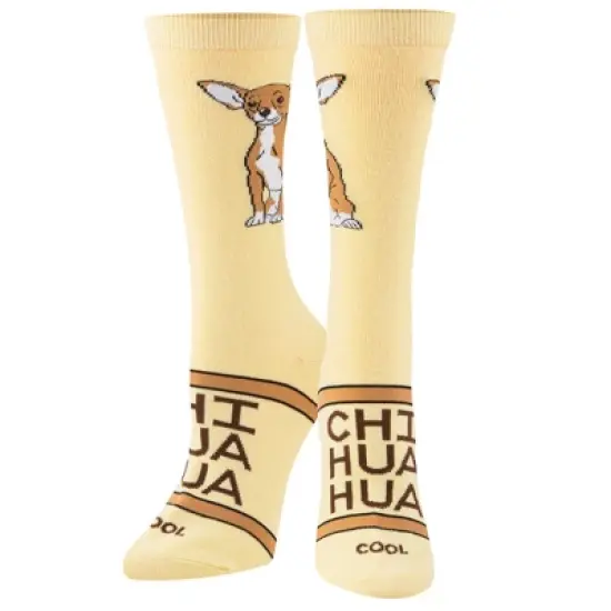 Cool Socks, Chihuahua, Funny Novelty Socks, Adult, Medium image {1}