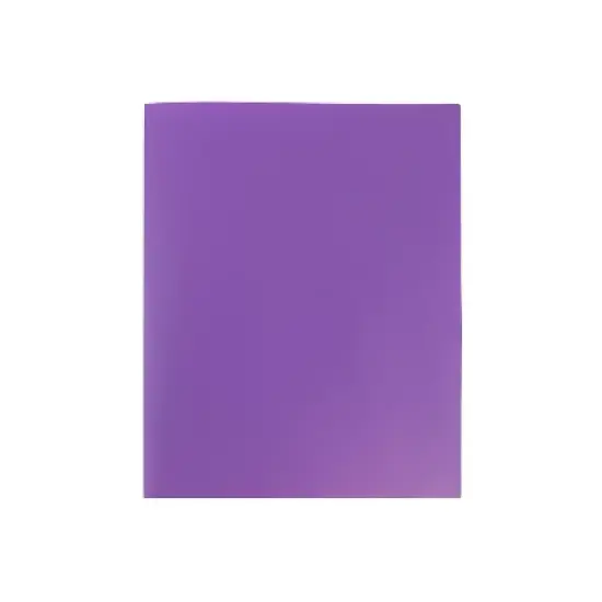 JAM Paper Plastic Two-Pocket School POP Folders Purple Bulk 96/Pack (383Epub) 383EPUB image {4}